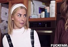 Mrs. Anderson's Special Day: Chanel Camryn and Athena Anderson Suck Donnie Rock's Cock