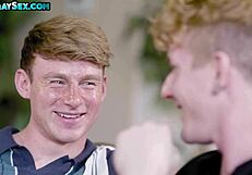 muscle gay stud fucks bff in asshole missionary