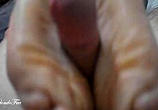 miley grey gives the sexiest footjob you've ever seen