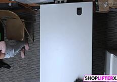 Riley Star the blonde teen burglar gets punished with big cock