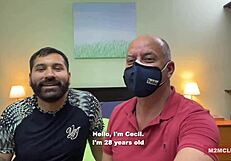 Latino macho bareback fucking hairy arab gay cock