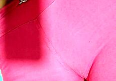 Fat Pussy In Leggings Teased