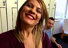 selfies - jasmine la rouge can't help filming herself while getting eaten out