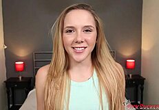 hollie mack chokes on cock with deepthroat