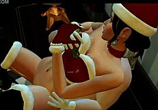 sims 4 christmas with goths bella gives santa more than cookies