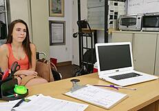 Brunette With Tight Ass Gets Fucked By Casting Director!