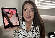 American amateur solo babe embarrasses small penis online