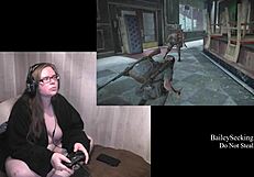 Naked Brunette Plays Last of Us 2 Part 9