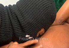 ebony girl gets best licking from friend on ass