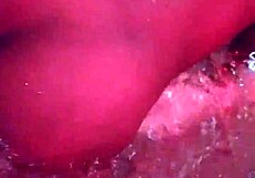 Intense pounding of petite ebony ass with deep penetration and moans