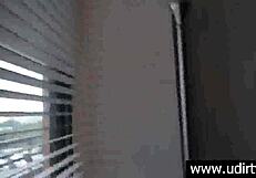 Chloe Foster, a skinny blonde teen, in a POV scene