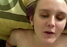 jenn gets covered in cum from huge cocks