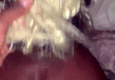 big dick makes small ebony scream and nut