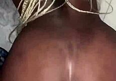 big dick makes small ebony scream and nut