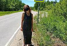 check out my dress that's flashing pussy in public