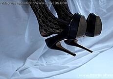 tube fashion nylons showcase stockings, heels, feet, shoes, goddess, leggings, nylon, fetish