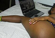 WATCH HER BIG ASS BENT OVER FOR DOGGYSTYLE CUMSHOT AFTER MUFF DIVING