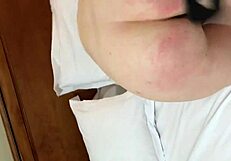 Hotel Room Discipline: Whipping and Toying Her in BDSM Session