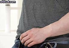 Muscled Stud Masturbates Under Mask