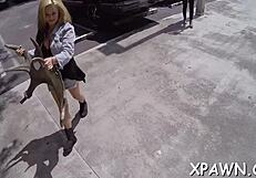 Large cock drills amateur in store