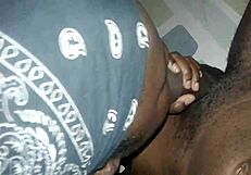 Fat bbw sucks cock deep