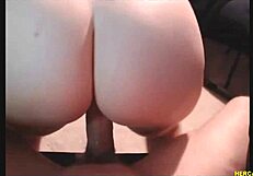 Amateur gets fucked from behind and cum on her ass!