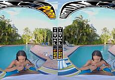 Freya Kennedy dares you in virtual porn. 'Do you want to fuck me with that big black cock?'