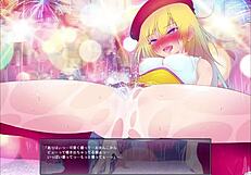 Exposing play girl feels deep humiliation during anime hentai sex game