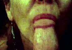 Mature mommy delivers intense blowjob sucking deeply