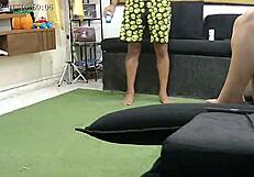 minha esposa gosta de pau grosso mas eu n�o tenho tive que improvisar deixei o dotado arrombar minha esposa