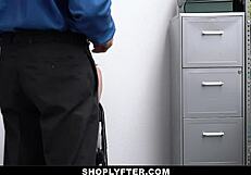 Horny officer fucks Aliza Haze!