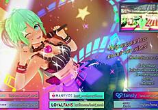 jinx fingers her tight teen pussy in hentai solo