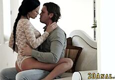 Brunette Gets Butt Fucked Hard in Wild Session!