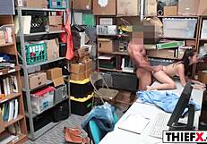 Teen Babe Punished With Big Cock At Office By Burglar