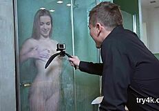 Watch the ideal teen blow cock in POV, then get her slim pussy screwed hard.