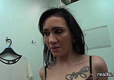 adorable czech teen seduced in supermarket for pov penetration