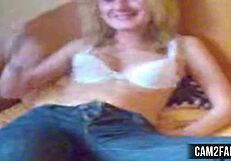 Blonde Teen Amateur Explores Her Body