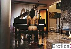 wow, this pianist gets slammed by her big-cocked bf alexis tae and zac wild!