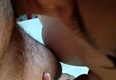 Milf engages in oral activities passionately.