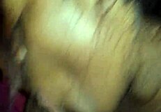 the nasty mommy gives slutty blowjob and swallows