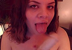 Sw33tcherry performs intense blowjob with toys.