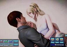 short blonde teases with pleasures and intense fucks