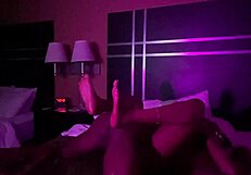 this ebony hoe was in a hotel room getting pounded by a big black cock until he creampied her