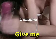 Wow, daring deepthroat on live Asian cam!