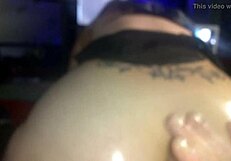 Big cock intensely fucks wet pussy and ass