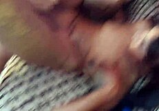 she fucks two guys at christmas threesome home