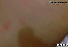 Petite redhead teen blows stepbrother amid peers' cronies' obsession