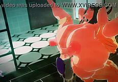 Succubus Cassia Teases in the Shower