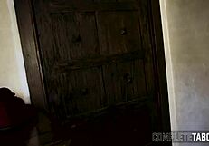 Skinny blonde taboo teen 18+ engages in hardcore fetish activities ending with cum in mouth