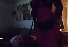 Watch this Latina rip her clothes and tease her juicy ass?